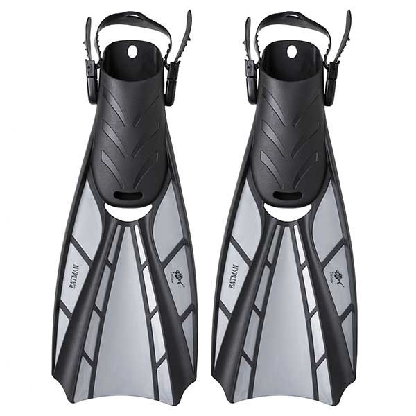 Ласти для дайвінгу сірі 40-44 Dolvor Batman F123