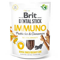 Ласощі для собак Brit Dental Stick Immuno пробіотики та кориця 251 г 8595602564378 ZXC