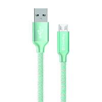 Дата кабель USB 2.0 AM to Micro 5P 1.0m mint ColorWay CW-CBUM002-MT ZXC