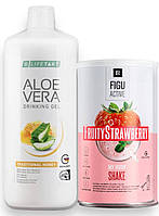 Набір LR Алое мед питний гель ЛР. коктейль низькокалорійний полуниця