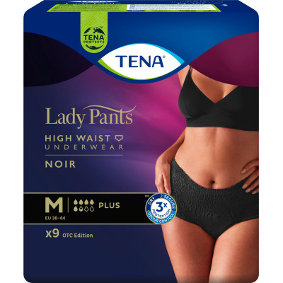 Подгузники для взрослых Tena Lady Pants Plus для женщин Medium 9 шт Black 7322541130637 ZXC - фото 4 - id-p2199182293