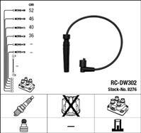 NGK RC-DW302 8276 Комплект зажигательного кабеля(1596137884756)
