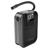 Автомобільний насос HOCO S53 Breeze portable smart air pump Black mid
