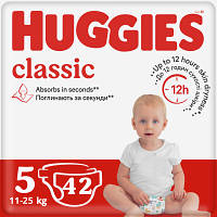 Подгузники Huggies Classic 5 11-25 кг Jumbo 42 шт 5029053543185 ZXC