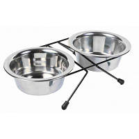 Посуда для собак Trixie низкая подставка с мисками 450 мл/12 см 4011905248318 ZXC