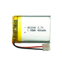 Акумулятор 403040 Li-pol 3.7 В 400 мА·год для RC моделей DVR GPS MP3 MP4 ZXC