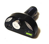Трансмиттер автомобильный FM H28BT с Bluetooth, черный ZXC