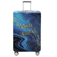 Чехол для дорожного чемодана на чемодан защитный 18-21quot; S, Happy Holidays ZXC