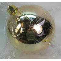 Елочная игрушка Novogod`ko шар, пластик, 25см, золото, глянец 974077 ZXC