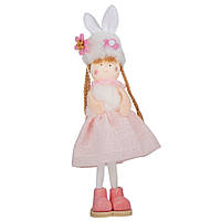 Фигурка "Кукла", розовая 24 см (текстиль)
