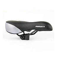 Седло Avanti AVY-6753 MTB комфорт байк р.268х160мм стальная рамка black/gray