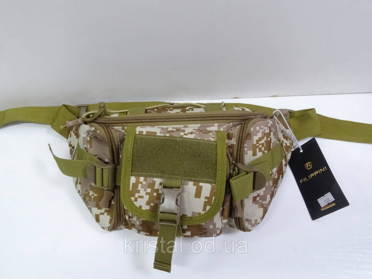 Чоловіча поясна сумка гуртом 35*17 см. серії "Goldbe" No10324, фото 1