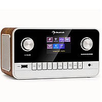 Музична стереосистема, інтернет радіо Auna Connect 100 MKII з Bluetooth, FM, USB, DAB/DAB+, керування пультом або додатком