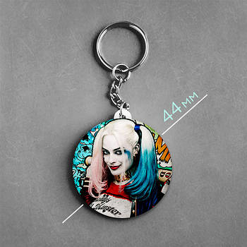 "Харлі Квінн" брелок круглий Ø44 мм
