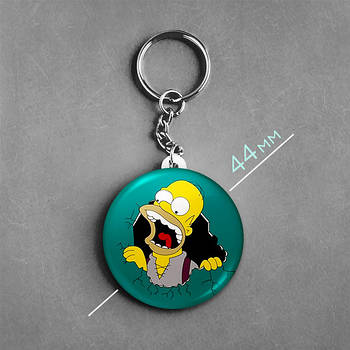 "Гомер Сімпсон (Сімпсони)" брелок круглий Ø44 мм