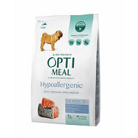 Сухой корм для собак Optimeal гипоаллергенный для средних и крупных пород - лосось 4 кг