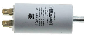 Конденсатор JYUL CBB-60M 10мкф - 450 VAC болт + клеми(34*66 mm)