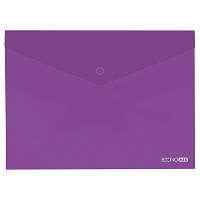 Папка - конверт Economix А5 180 мкм прозрачная, фактура глянец , фиолетовая E31316-12 ZXC