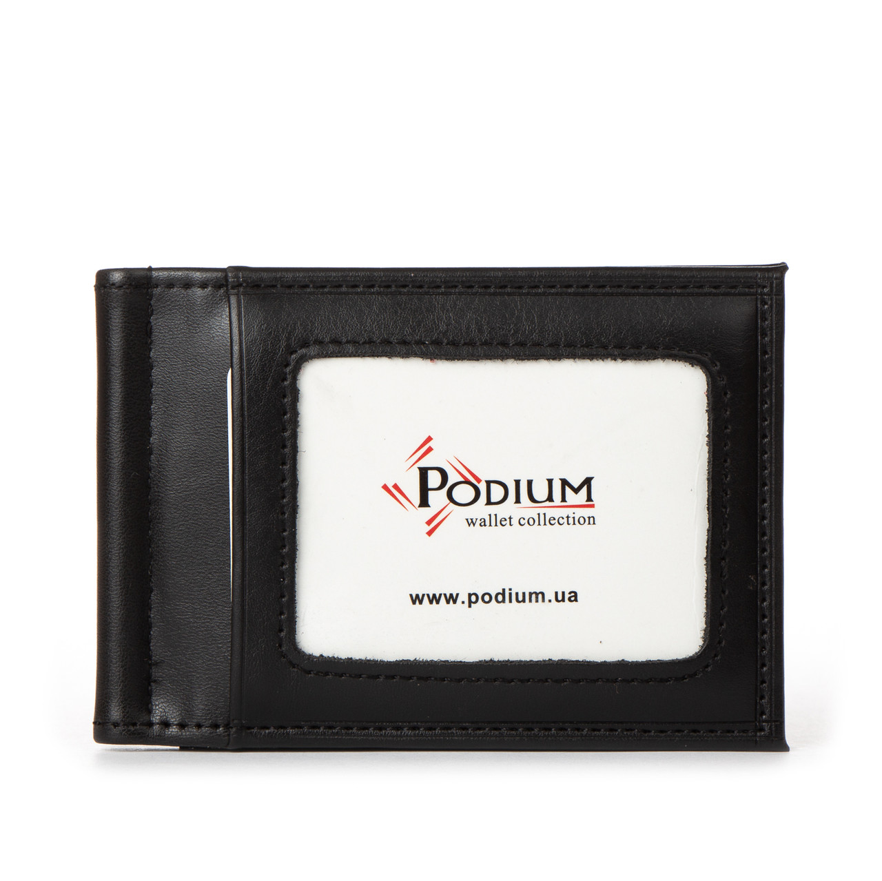 PODIUM Затискач для банкнот спотворення-шкіра 1009-1 black