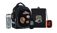 Шкільний набір Kite Education Harry Potter (рюкзак+пенал+сумка+ланчбокс+пляшка) 38x28x16 см ,18 л
