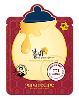 Тонизирующая тканевая маска Papa Recipe Bombee Ginseng Red Honey Oil Mask 20 g с экстрактами красного женьшеня