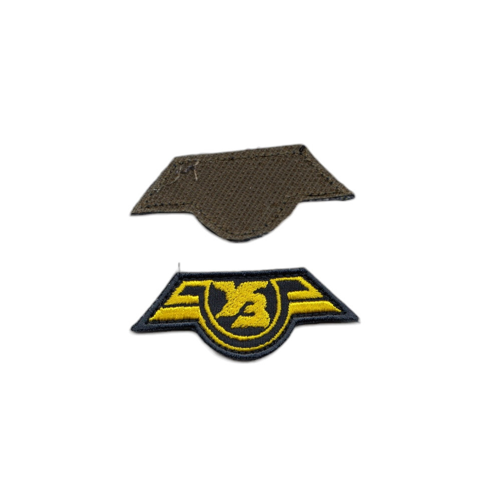 Шеврон Укрзалізниця , на чорному, ЗСУ. 7 см * 2,5 см, фото 1