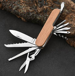 Мультитул — швейцарський ніж "9 в 1" дерево, 4731X