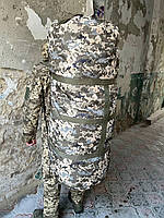 Сумка-баул армійський 160 - 170 л. темний піксель, тактичний баул, тактичний баул-рюкзак піксель