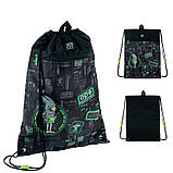 Сумка для взуття Kite Fox Rules 46x33 см чорна (K24-601M-16), фото 2