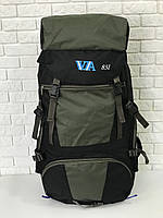 Рюкзак туристический VA T-04-8 85л, олива ZXC