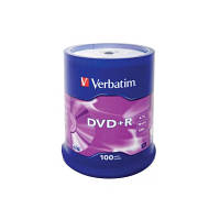 Диск DVD Verbatim 4.7Gb 16X CakeBox 100шт 43551 ZXC