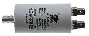Конденсатор JYUL CBB-60M 1мкф - 450 VAC болт + клеми(30*57mm)
