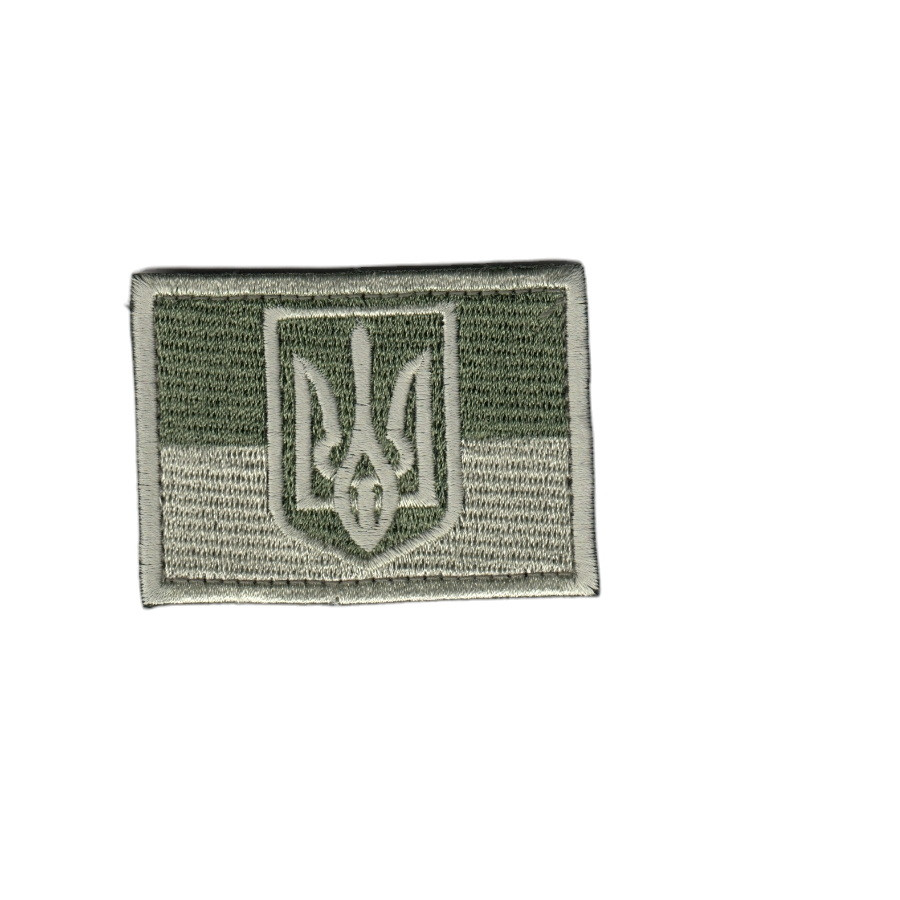 Шеврон ЗСУ, військовий / армійський, український прапор, на липучці, 5 см * 8 см