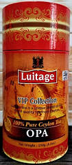Чорний цейлонський чай Luitage OPA великолистовий 250 грамів у подарунковій банці