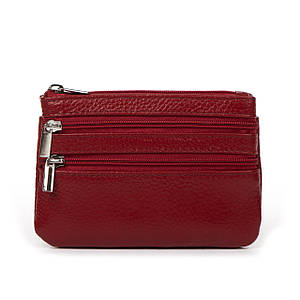 PODIUM Косметичка кожа A-00141 bordo