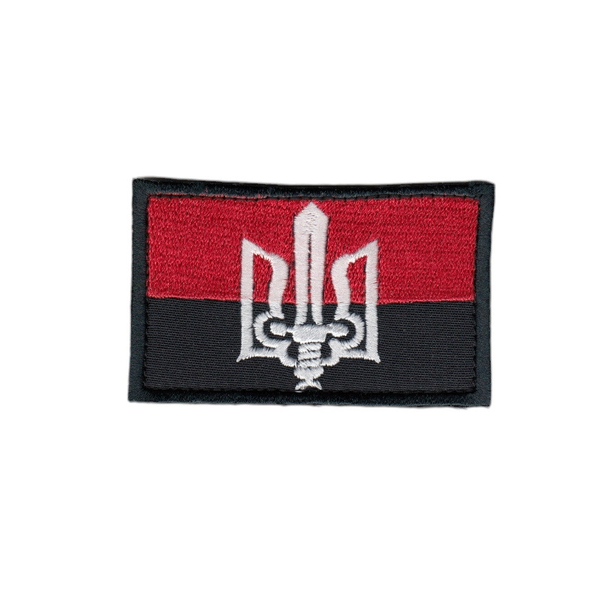 Шеврон ЗСУ, військовий / армійський, УПА прапор, на липучці, 5 см * 8 см, фото 1