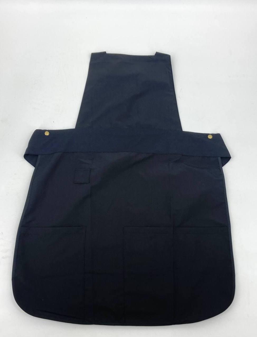 Фартух перукарський чорний 3 кишені GF-01
