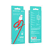 Кабель USB Borofone BX60 Superior 60W Type C to Type C Колір Синiй, фото 3