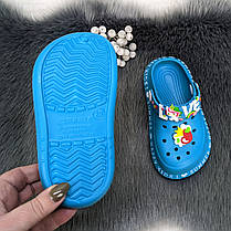 Крокси сабо дитячі для дівчинки бірюзові пінка Gipanis 1715-2, фото 4