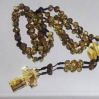 Вервиці MINOV 2783 з натурального бурштину на 50 намистин 37 см