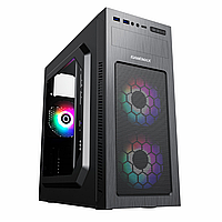 Корпус Комп'ютерний Midi Tower З Блоком Живлення ATX, Micro ATX, Mini ITX ;GM-500B;2usb 3.0+1Type-C