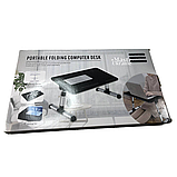 Столик-трансформер для ноутбука (портативна підставка) з вентилятором Laptop Table LT-118, фото 6