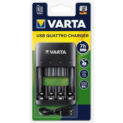 Зарядное устройство для аккумуляторов Varta Value USB Quattro Charger pro 4x AA/AAA 57652101401 ZXC - фото 1 - id-p2199209976