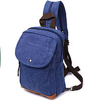 Современный рюкзак для мужчин из плотного текстиля Vintage 22184 Синий tn