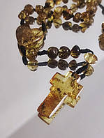 Вервиці MINOV 2785 з натурального бурштину на 50 намистин 37 см