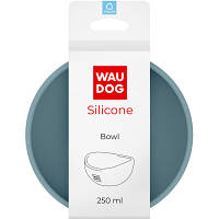 Посуда для кошек WAUDOG Silicone Миска 250 мл серая 508111 ZXC