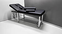 Стационарный массажный стол двух секционный для массажиста KR-75_ST массажная кушетка усиленная
