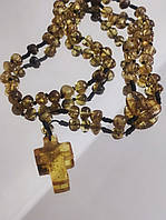 Вервиці MINOV 2786 з натурального бурштину на 50 намистин 37 см