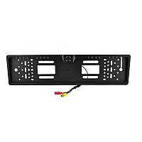 Камера заднего вида в рамке номерного знака беспроводная HLV European License Plate Parking Sensor 8012 Black