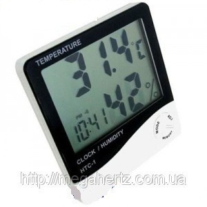 Цифровой термометр часы гигрометр LCD 3 в 1 ZXC - фото 3 - id-p2199255360